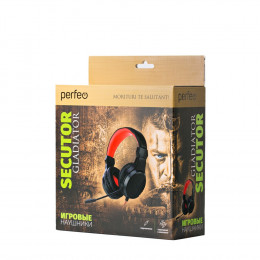 Perfeo SECUTOR чёрная 1,5 м, разъем 3,5 мм (4 pin), переходник