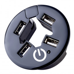 Perfeo USB-HUB 4 Port чёрный