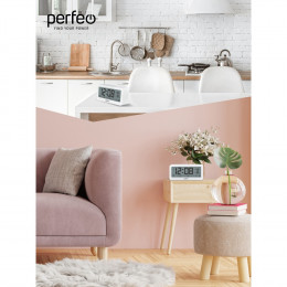 Perfeo VENTO, (PF-S8826), белый, время, будильник, температура, влажность, дата, подсветка