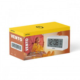 Perfeo VENTO, (PF-S8826), белый, время, будильник, температура, влажность, дата, подсветка
