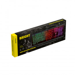 Perfeo «BRIGHT», GAME DESIGN, низкие кнопки, подсветка, USB, чёрный