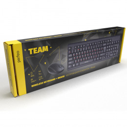 Perfeo «TEAM» клавиатура 102 кнопки + оптическая мышь 3 кнопки, 1000 DPI, USB