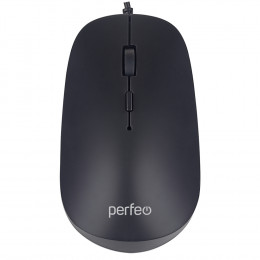 Perfeo «WAIST», оптическая 4 кнопки, DPI 800-1600, USB, чёрная