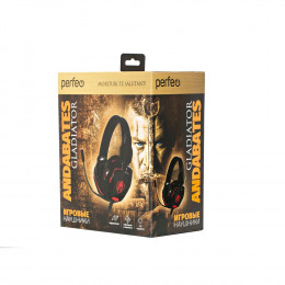 Perfeo ANDABATES черные 2,2 м, разъем 3,5 мм (4 pin) и USB (LED), переходник