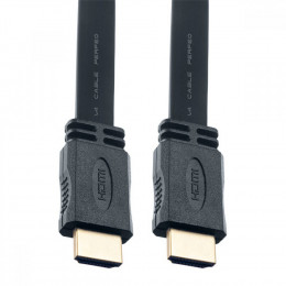 Perfeo H1301 Аудио-видеокабель HDMI A вилка - HDMI A вилка, плоский, ver.1.4, длина 1 м.