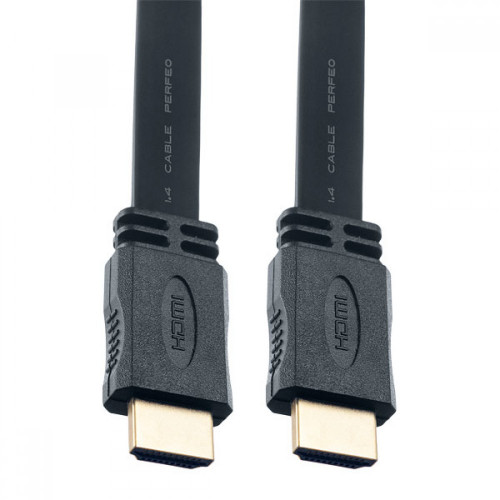 Perfeo H1301 Аудио-видеокабель HDMI A вилка - HDMI A вилка, плоский, ver.1.4, длина 1 м.