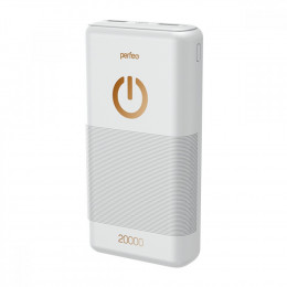 Perfeo Perfeo Powerbank 20000 mah + Micro usb /In Micro usb /Out USB 1 А, 2.1A/ White