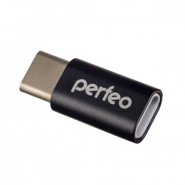 Perfeo Perfeo micro USB adapter with Type-C (PF-VI-O005 Black) (PF_A4268)