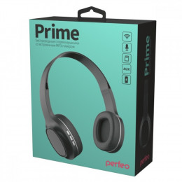 Perfeo Perfeo наушники полноразмерные беспроводные с микрофоном, MP3 плеером PRIME чёрные (PF_A4311)
