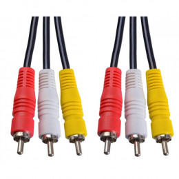 Perfeo R3103 Аудио-видеокабель 3xRCA вилка - 3xRCA вилка, длина 1,5 м.