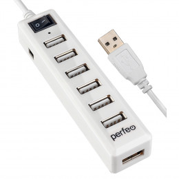 Perfeo USB-HUB 7 Port, белый