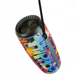Perfeo  «HIP HOP» FM, microSD, USB, AUX, мощность 12Вт, 2600mAh, граффити