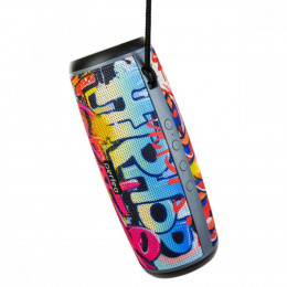 Perfeo  «HIP HOP» FM, microSD, USB, AUX, мощность 12Вт, 2600mAh, граффити