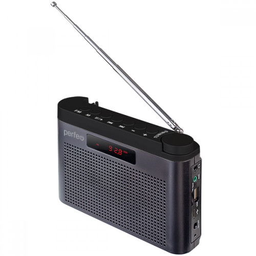 Perfeo ТАЙГА FM+ 66-108МГц/ MP3/USB/ серый (I70GR)