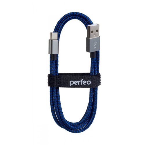Perfeo Кабель USB2.0 A вилка - USB Type-C вилка, черно-синий U4903 U4904