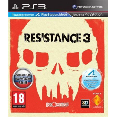 Resistance 3 ( с поддержкой PlayStation Move) [PS3, русская версия] Trade-in / Б.У.
