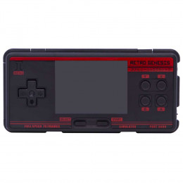 Портативная игровая приставка Retro Genesis Port 3000 (черно-красная, 10 эмуляторов, 4000+игр, 3.0 экран IPS, SD-карта, сохранения)