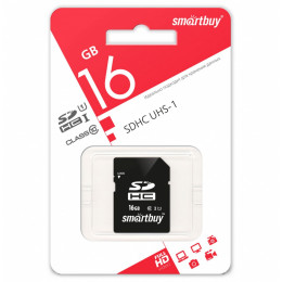 SDHC карта памяти Smartbuy 16GB UHS-I Class 10