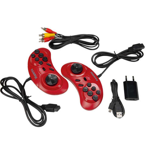 Игровая приставка "Hamy 4" (350в1) Классик, красный комплект