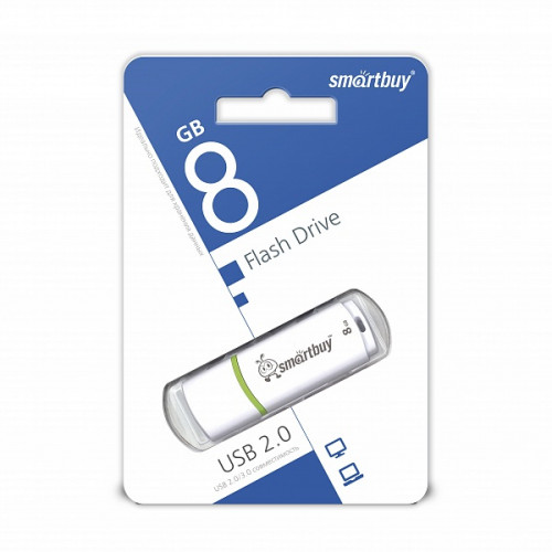 USB Flash SmartBuy Crown 8Gb White (SB8GBCRW-W)