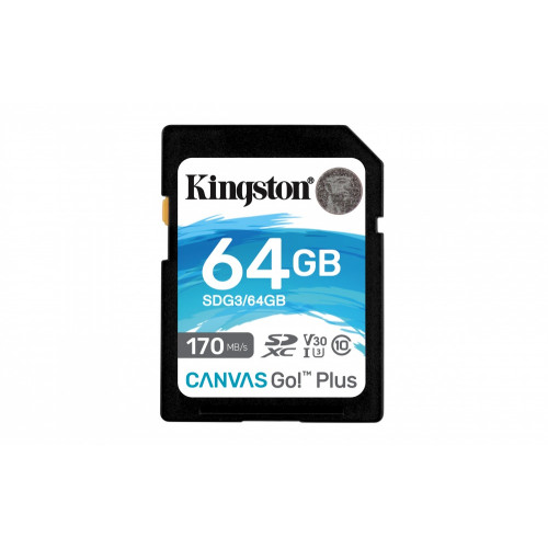 Карта памяти Kingston Canvas Go! Plus microSDXC 64GB