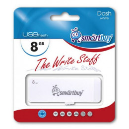 USB Flash SmartBuy Dash White 8GB (SB8GBDH-W)