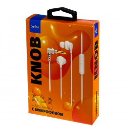 Наушники Perfeo Knob (белый)