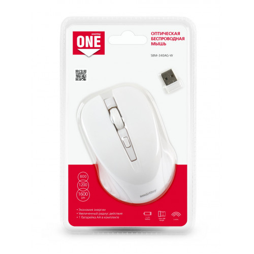 Мышь SmartBuy One SBM-340AG-W