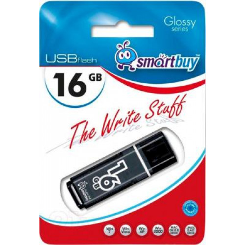 USB Flash SmartBuy Glossy Black 16GB (SB16GBGS-K)