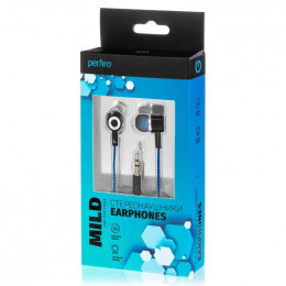Наушники Perfeo Mild (черный/синий)