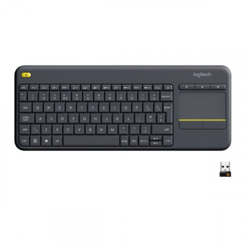 Клавиатура Logitech Wireless Touch Keyboard K400 Plus Black (920-007147)