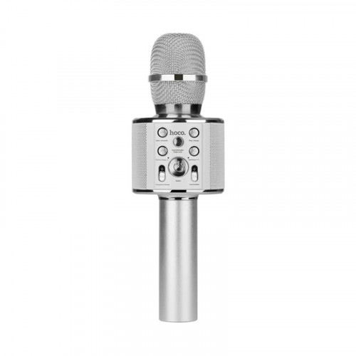 Bluetooth-микрофон Hoco BK3 (серебристый)