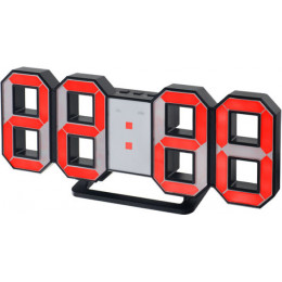 Настольные часы Perfeo Luminous PF-663 (черный/красный)
