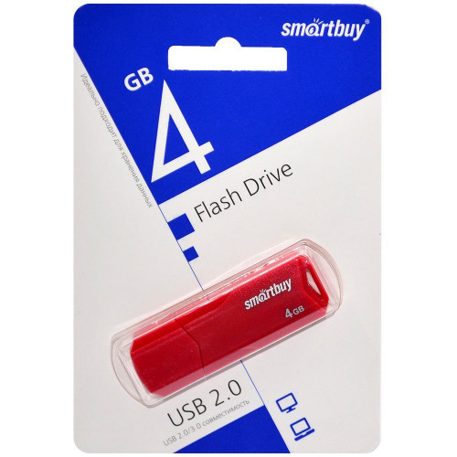 USB Flash SmartBuy Clue 4GB (красный)