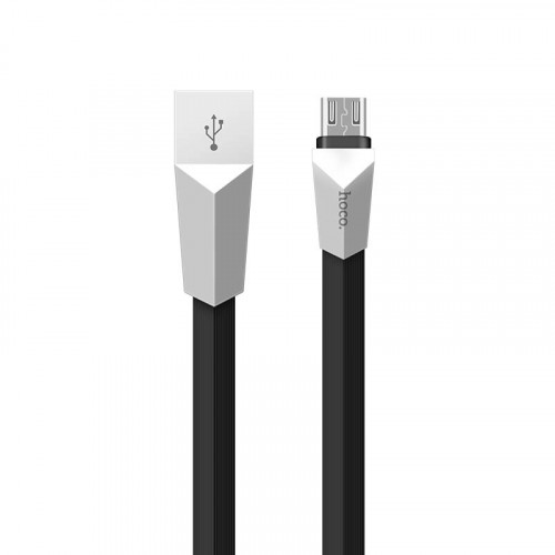 Кабель Hoco X4 microUSB (белый/черный)