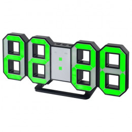 Настольные часы Perfeo Luminous PF-663 (черный/зеленый)