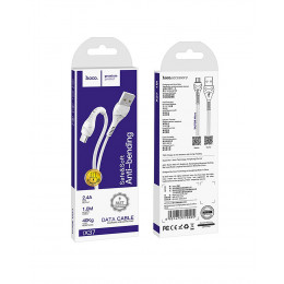 Кабель Hoco X37 microUSB (белый)
