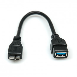 Адаптер OTG кабель USB 3.0 Dialog CU-0901 Black