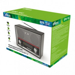 Радиоприемник Ritmix RPR-102 (карбон)