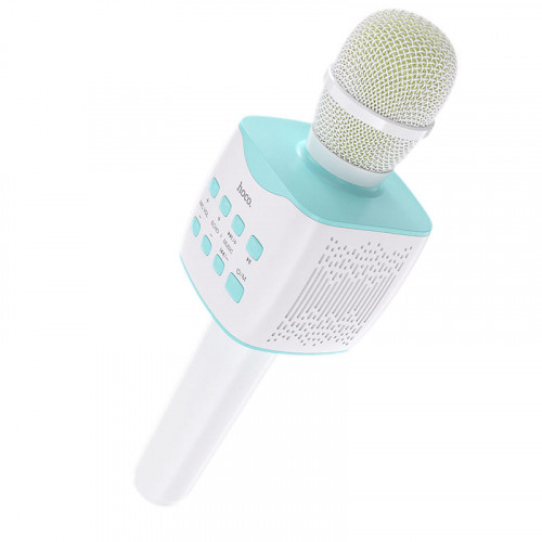 Bluetooth-микрофон Hoco BK5 Cantando (белый/голубой)