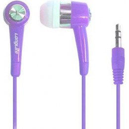 Наушники LongLife E107 (с микрофоном, фиолетовый)