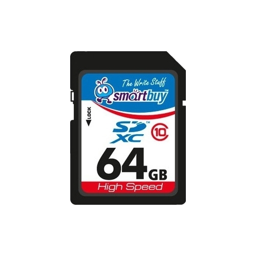 Карта памяти SmartBuy SDXC (Class 10) 64Gb (SD64GBSDHCCL10)