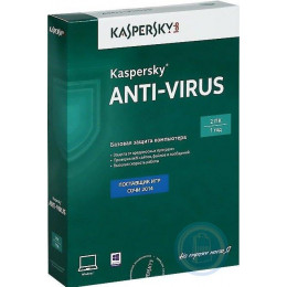Антивирус Kaspersky Anti-Virus (2 ПК, 1 год, продление, ключ)