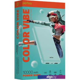 Внешний аккумулятор Perfeo Color Vibe 10000mAh (голубой)