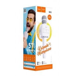 Bluetooth-микрофон Hoco BK5 Cantando (белый)