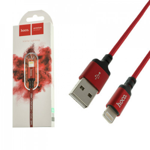 Кабель Hoco X14 Lightning (2 м, красный)