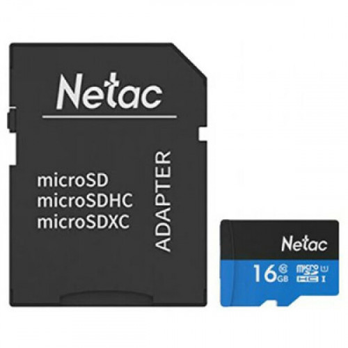 Карта памяти Netac P500 Standard 16GB NT02P500STN-016G-R (с адаптером)