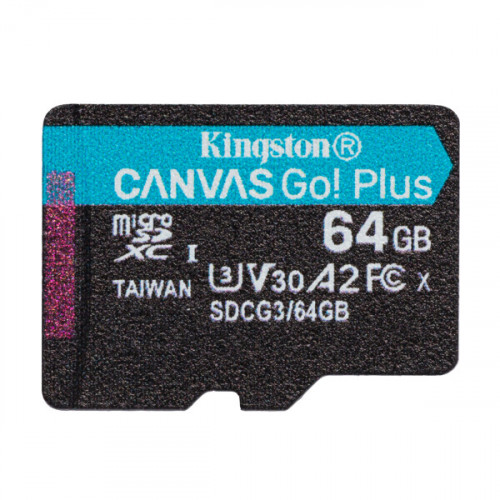 Карта памяти Kingston Canvas Go! Plus microSDXC 64GB