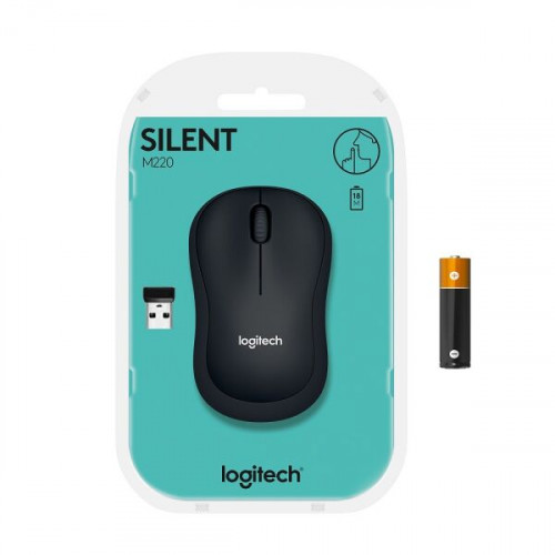 Мышь Logitech M220 Silent (темно-серый) [910-004878]