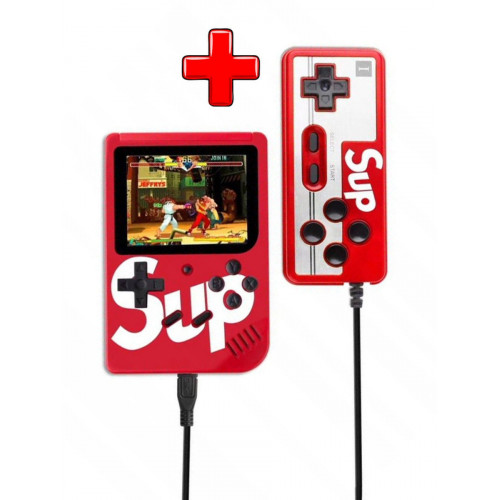 Игровая приставка SUP Game Box Plus (400 in 1) красный + геймпад